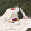 Wit Lichtgewicht Picknickkleed Polyester-Katoen Voor Outdoor 10