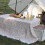 Wit Lichtgewicht Picknickkleed Polyester-Katoen Voor Outdoor 8
