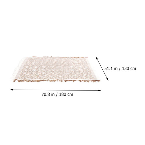 Wit Lichtgewicht Picknickkleed Polyester-Katoen Voor Outdoor 1