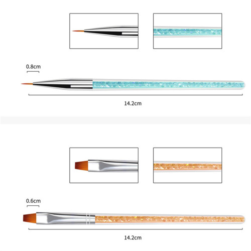 1 Set 10 Kunststift Farbstift Nagelstift Malstift Maniküre 2