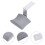 Grey Headset Mount with Adhesive Headphone Holder for Desk 4