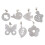 7pcs Windproof Table Skirt Clips Stainless Steel Table Weights Hangers 1