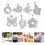 7pcs Windproof Table Skirt Clips Stainless Steel Table Weights Hangers 9