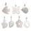 7pcs Windproof Table Skirt Clips Stainless Steel Table Weights Hangers 3