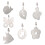 7pcs Windproof Table Skirt Clips Stainless Steel Table Weights Hangers 5