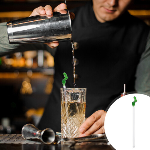 1Pc Creative Long Handle Cactus Stirrer Stick For Juice And Bar Use 1