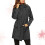 Chaqueta Impermeable Para Mujer De Con Capucha Negro L 9