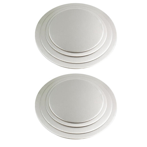 8 Pezzi Tavole Rotonde Per Torta Base 16 21 25 30 Cm