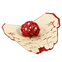 Carta 3D Nella Mano Per Festa Della Mamma