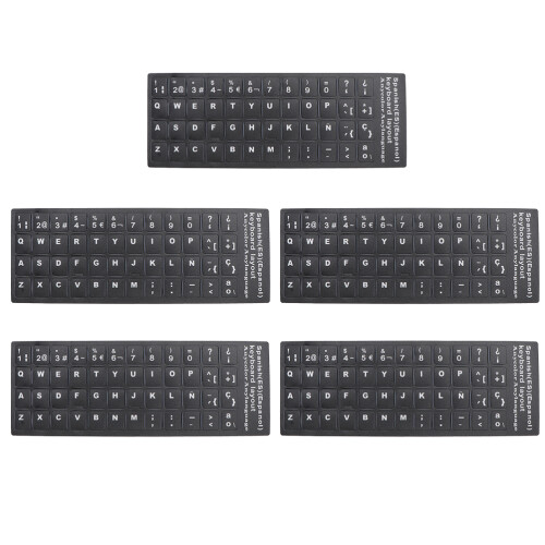Computer Keyboard Skins Zwart PVC Voor Taalwissel