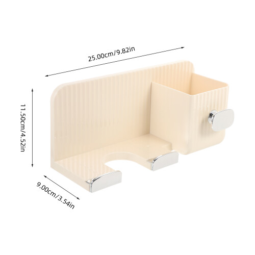 Accroche Sèche-Cheveux Mural Beige Pet Pour Maison 2