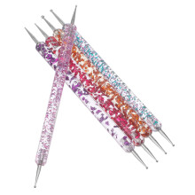 5 Stuks Manicure Nailart Gereedschapsset Acryl Strassjes Prikker