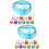 40Pcs Plastic Easter Eggs Multi Use Fillable Candy Gift Boxes 9