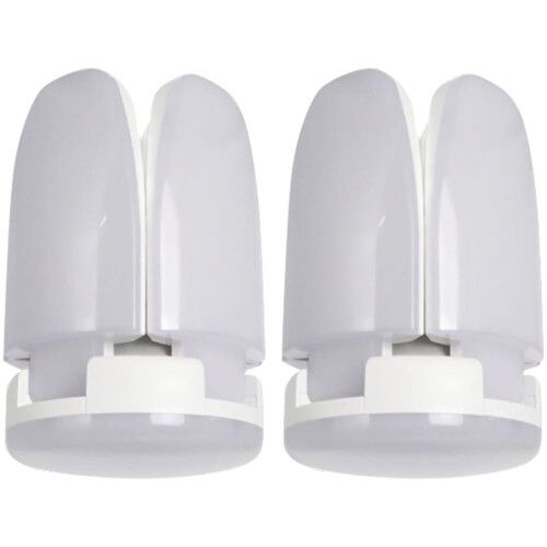 2St Deformierbare Faltbare LED Leuchten 6500K E27 Deckenleuchte