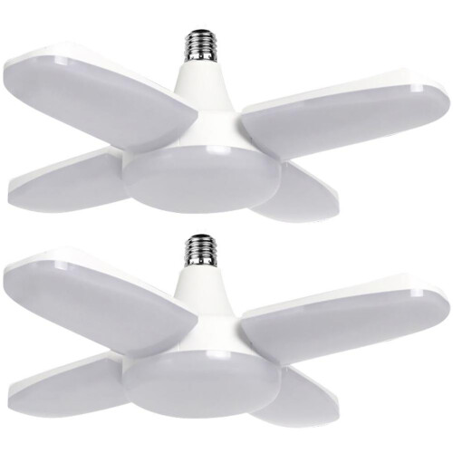 2St Deformierbare Faltbare LED Leuchten 6500K E27 Deckenleuchte 1