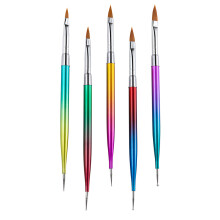 5 Unidades Canetas Unhas Dupla Para Desenho