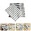 3Pcs Cotton Tea Towels Grid Stripe Assorted Table Cloths 3