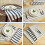 3Pcs Cotton Tea Towels Grid Stripe Assorted Table Cloths 7