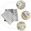 3Pcs Cotton Tea Towels Grid Stripe Assorted Table Cloths 4