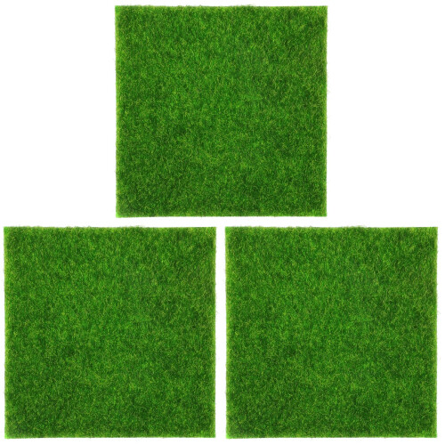 3Stk Mini Künstliches Gras Für Garten 2