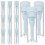 12 Pezzi Stick Trasparenti per A Applicatori 1