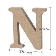2Stk Holz Alphabet Plakette Für Wand Wohnzimmer Büro N