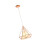 Einflammige Diamantförmige Deckenleuchte Eisen (Roségold) 1