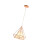 Einflammige Diamantförmige Deckenleuchte Eisen (Roségold) 6