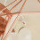 Einflammige Diamantförmige Deckenleuchte Eisen (Roségold) 11