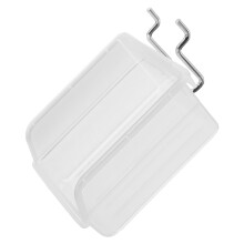 2Stk Lochwandbehälter Transparent Großes Fassungsvermögen Heavy Duty