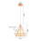 Einflammige Diamantförmige Deckenleuchte Eisen (Roségold) 2