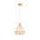 Einflammige Diamantförmige Deckenleuchte Eisen (Roségold) 4