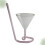 Para Cocktail Com Taça De Vinho (Rosa) 6