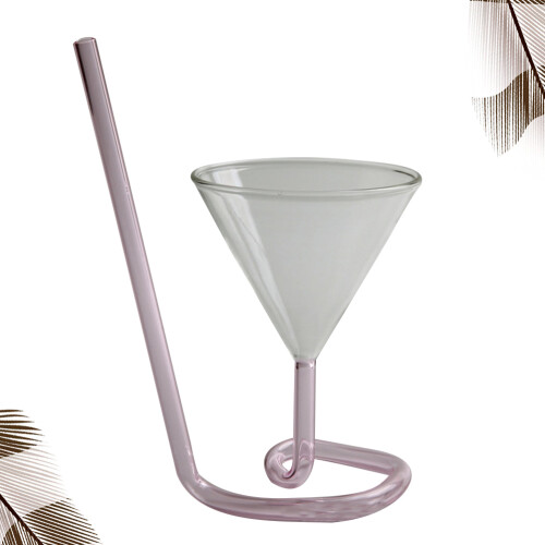 Para Cocktail Com Taça De Vinho (Rosa) 1
