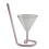 Para Cocktail Com Taça De Vinho (Rosa) 7