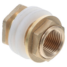 Messing Adapter Gewinde Durchgangsstück Für Wassertank PVC Verbinder