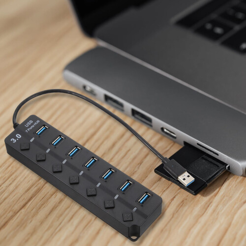 Usb Hub Usb 3.0 7-Port Erweiterung Übertragung Adapter Docking 1