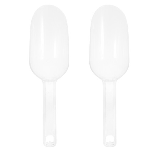 2Stk. Kunststoff Eislöffel Transparent Für Eiscreme Mehlportionierer 1