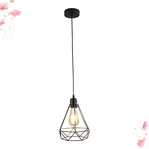 Durable Black Metal Ceiling Light Industrial Hanging Pendant 1