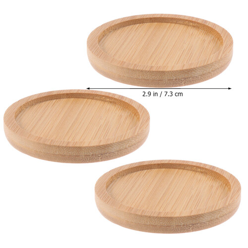 3Pcs Tabuleiro De Cerâmica Base Redonda Para 1