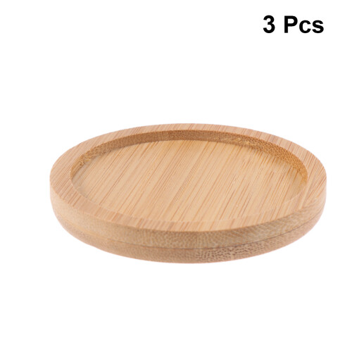3Pcs Tabuleiro De Cerâmica Base Redonda Para 2
