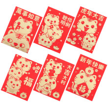 60 Stuks Chinese New Year Rode Omslag Met Tijgerpatroon Geldpakket