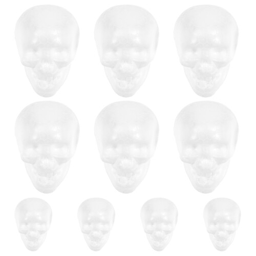 50 Unbemalte Schädel Für Halloween 2