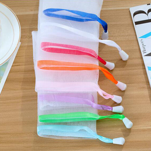 6Pcs Assorted Color Soap Saver Bag Mesh for Efficient Soap Foam Making 2