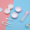 Conjunto 4 Peças Armazenamento Lentes Rosa 11