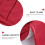 Masteelf Bett Sofa Seitenablage 89,00x33,00x1,00 cm Rot 10