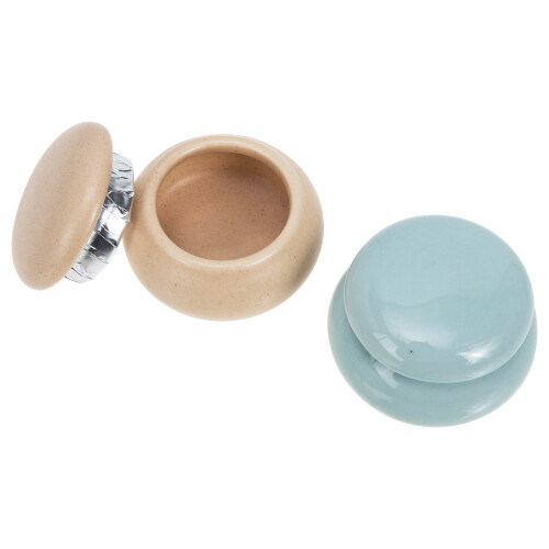 2Pcs Nail Art Container Ceramic Cups for Manicure Pen Washing Assorted 1