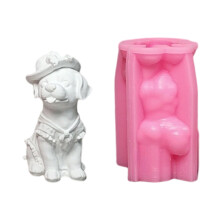 Moules 3D en résine époxy pour chiens, moulages en Silicone,