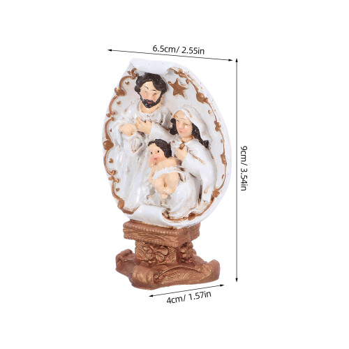 Mini Beeld: Kunsthar Religieuze Figuur Voor Kersttafel 1