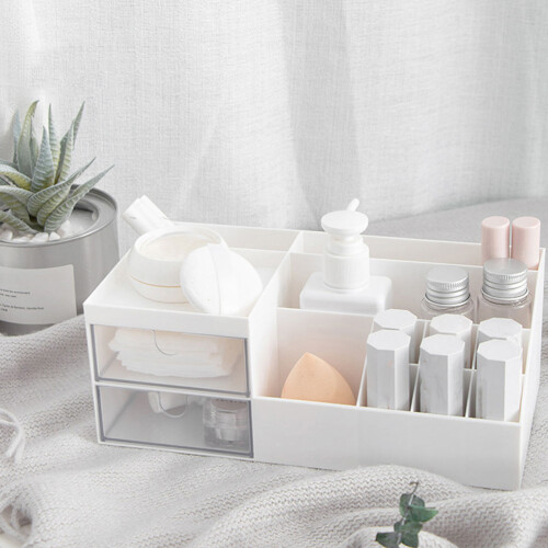 Cosmetic Storage Box Makeup Organiser Large Capacity Desk Organizer 2